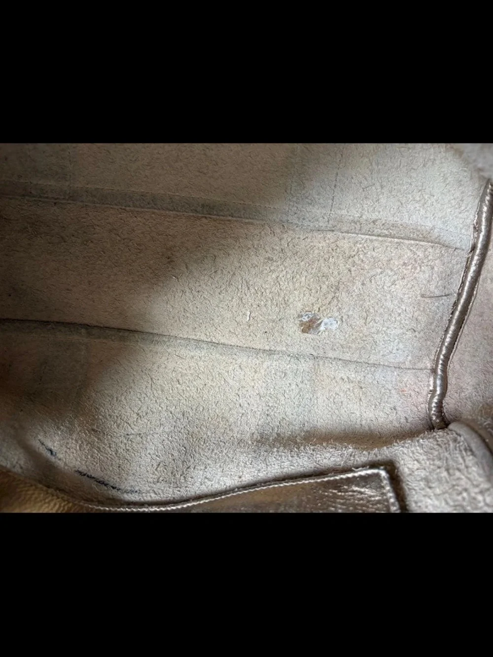 Mulberry Metallic Gold Pebbled Leather Shoulder Bag